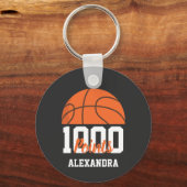 Porte-clés 1000 Career Points Scorer Basketball Player Team (Recto)