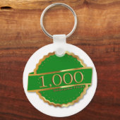 Porte-clés 1000 TROUVE RÉALISATION Souvenir GEOCACHING (Recto)