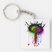 Porte-clés 1005 Super Rainbow Inkblot (Devant)