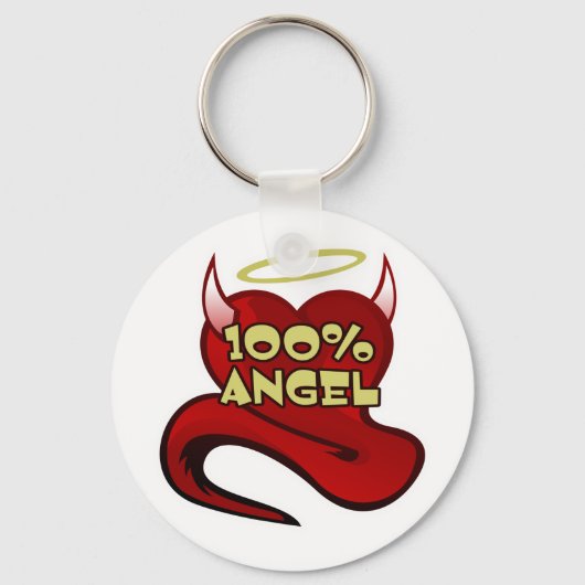 Porte-clés 100% Angel Devil Coeur (Recto)