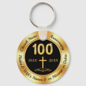 Porte-clés 100 Anniversaire de l'Église, Faveurs de l'Église  (Recto)