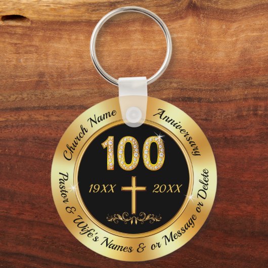 Porte-clés 100 Anniversaire de l'Église, Faveurs de l'Église  (Recto)