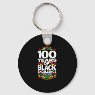 Porte-clés 100 ans d'excellence noire centenaire noir