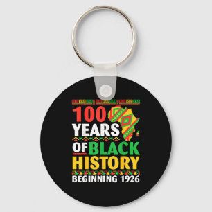 Porte-clés 100 ans d'histoire noire à partir de 1926 centenai