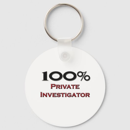 Porte-clés 100 % Chercheur privé (Recto)