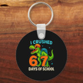 Porte-clés 100 Days Of School I Crushed 67 Days Of School Stu (Recto)