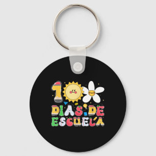 Porte-clés 100 Dias De Escuela Enseignant Espagnol