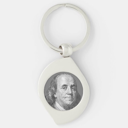 Porte-clés 100 dollars, Benjamin Franklin (Devant)