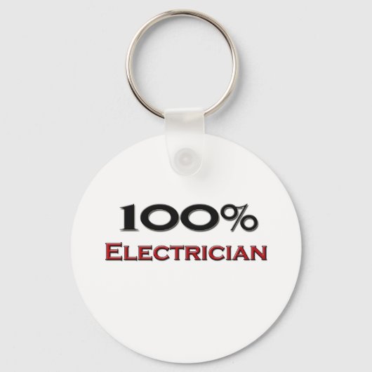 Porte-clés 100 % électricien (Recto)