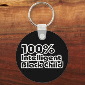 Porte-clés 100% Enfant noir intelligent (Recto)