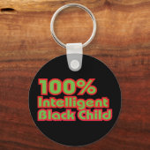 Porte-clés 100% Enfant noir intelligent (Recto)