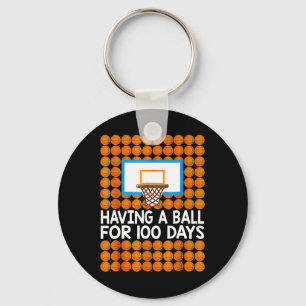 Porte-clés 100 Jours De Basket-Ball 100E Jour Boules Cadeau