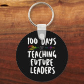 Porte-clés 100 Jours de Conception d'École Cadeau Pour Enseig (Recto)