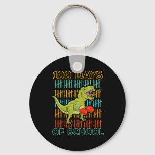 Porte-clés 100 Jours De L'École 2025 Dinosaur Mixed martial a