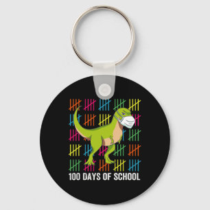 Porte-clés 100 Jours de l'école Dinosaur Masque Fun Enseignan
