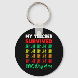 Porte-clés 100 Jours de l'école Tee Kids 100e Jour de l'école