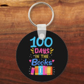 Porte-clés 100 Jours De Lecture Étudiante De L'École (Recto)