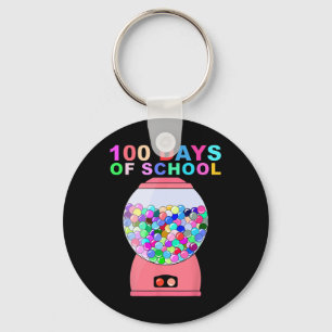 Porte-clés 100 Jours De Machine De Gumball Scolaire Pour Les