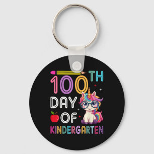 Porte-clés 100 Jours De Maternelle Unicorn 100E Jour De