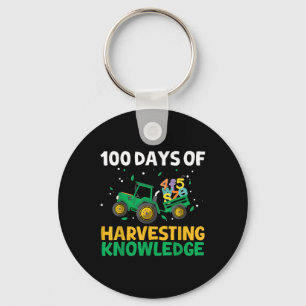 Porte-clés 100 Jours De Tracteur Scolaire Agriculture 100E Jo