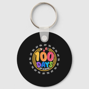 Porte-clés 100 Jours D'École 100E Jour Enseignant Coloré Et