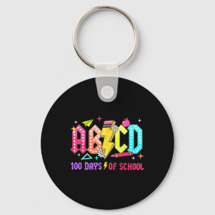 Porte-clés 100 Jours D'École Enseignants Abcd Étudiants Garço