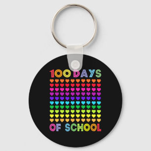 Porte-clés 100 Jours D'École Et Toujours Aimer Il Coeur 100T