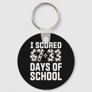 Porte-clés 100 jours d'école football marqué six sept 67+33 J