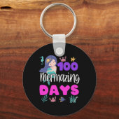 Porte-clés 100 Jours D'École Mermaid Mignonne Enseignant Gi É (Recto)