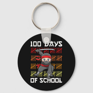 Porte-clés 100 Jours D'École Ninja Pour Enfants Garçons Marti