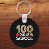 Porte-clés 100 Jours D'école Professeur Léopard 100ème Jour D (Recto)
