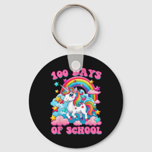 Porte-clés 100 Jours D'École Unicorn Girls Mignonne 100E Jour
