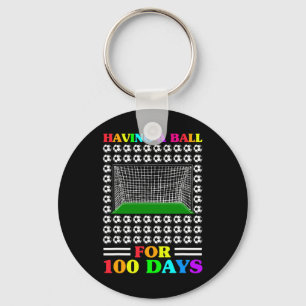 Porte-clés 100 Jours D'Enseignant Soccer 100E Jour Pour Bo