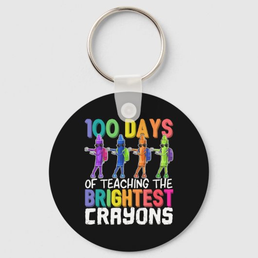 Porte-clés 100 Jours d'enseignement des plus brillants Crayon (Recto)