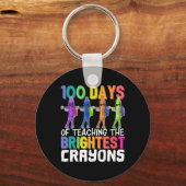 Porte-clés 100 Jours d'enseignement des plus brillants Crayon (Recto)