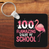 Porte-clés 100 Jours Flamazing d'école Professeur Flamant (Recto)