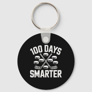 Porte-clés 100 jours plus intelligents Hockey 100e jour d'éco