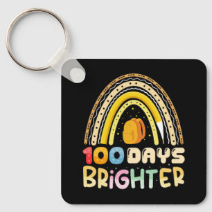 Porte-clés 100 jours plus lumineux 100e jour d'école Enseigna