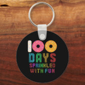 Porte-clés 100 Jours Saupoudrés De Fun 100E Jour D'École (Recto)