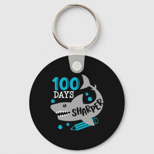 Porte-clés 100 Jours Sharper Shark 100ème Jour D'École Pour G