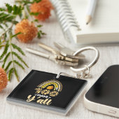 Porte-clés 100 Jours Y'all 100e Jour De L'École Leopard (Devant Droit)