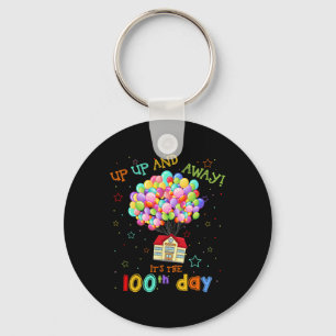Porte-clés 100 Lloons Up And Away C'est le 100e jour de Sc