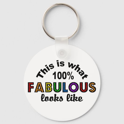 Porte-clés 100% porte - clé fabuleux (Recto)