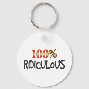 Porte-clés 100 pour cent ridicules