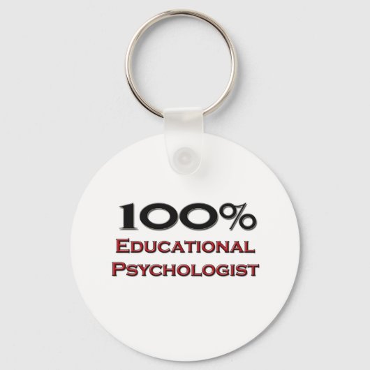 Porte-clés 100 % Psychologue de l'éducation (Recto)