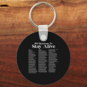 Porte-clés 100 Reasons To Stay Alive Suicide Prevention 988 P (Recto)