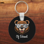 Porte-clés 100e Jour De Cool D'École Ours 100 Jours Plus Inte (Recto)