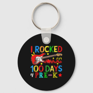 Porte-clés 100e Jour De Pré-k 100 Jours École B Guitare Lover