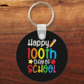 Porte-clés 100e jour d'école 100 jours d'école Professeur Étu (Recto)