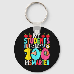 Porte-clés 100e Jour D'École Mes Élèves Sont Intelligents 100